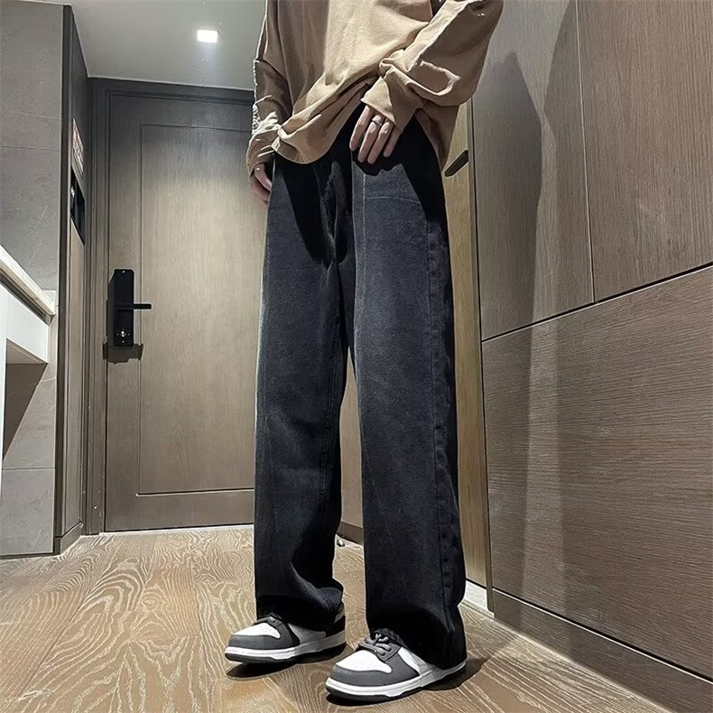 高街修身直筒牛仔裤80%棉20%聚酯纤维N8015-P48,男装牛仔裤,星座1109-3