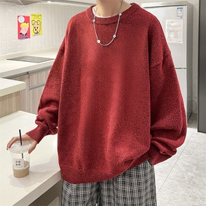 加厚加绒毛衣男大码毛线衣男针织衫男线衫M19099-P45 加绒款-P65图片