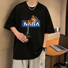 NASA麂皮绒短袖t恤男大码半袖男JD82247-P25，男装T恤，电商A040