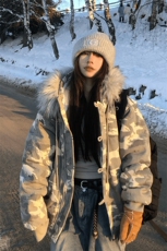 现货[网图]美式迷彩棉衣复古座山雕棉衣女5D4097-TP90178，男装棉衣，电商A102
