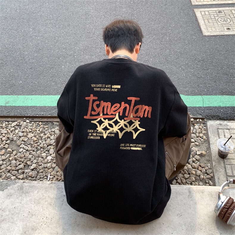 量大优！供视频！港风华夫格短袖T恤半袖男HT224-特P18,男装T恤,电商B367