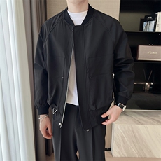 轻熟风男士秋冬纯色2025秋季长袖夹克店主风JK0816-P115，男装夹克，电商A236