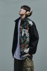 CityBoy刺绣拼接夹克女大码情侣夹克男潮外套男JK7711P75控108，男装夹克，星座227-7