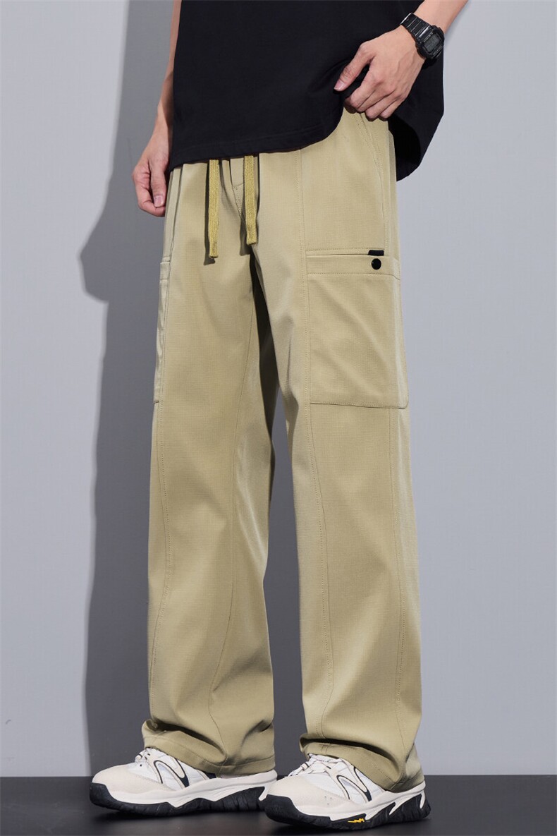 春季工装裤男初高中生新品直筒青少年帅气冲锋裤休闲裤Z9856-P45,男装休闲裤,星座509