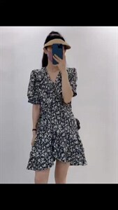 韩版收腰版连衣裙图片