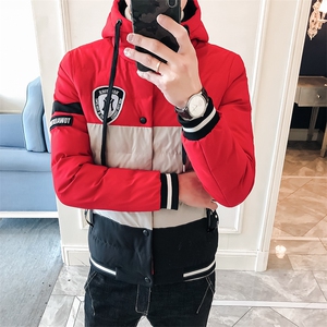 A313-MY87-P1452020冬装加厚棉衣男店主风棉袄连帽棉服男图片