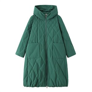 羽绒服90绒女中长款2020年冬季新款连帽外套加大加厚图片