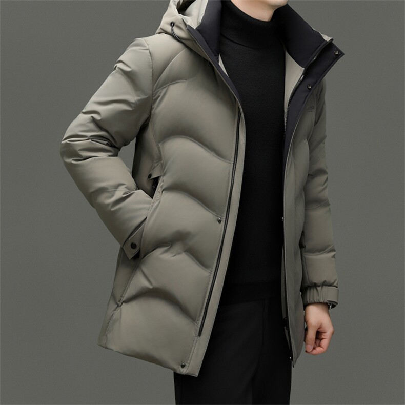 DF31805钱塘2020-2时尚简约冬季厚款连帽中年男士羽绒服P303,男装羽绒服,钱塘207-2