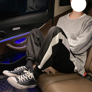 早秋宽松束脚休闲运动裤条纹九分裤卫裤XZ707-KZ929-P50+限价68图片
