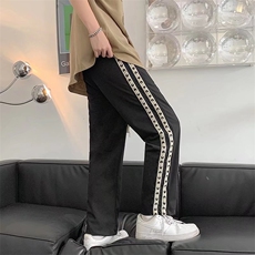 男春季潮流时尚休闲长裤双织带裤K2833P35，男装休闲裤，星座1116-2