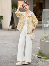 现货2025夏装新款新中式印花防晒衣外套，女装防晒衣，依万里