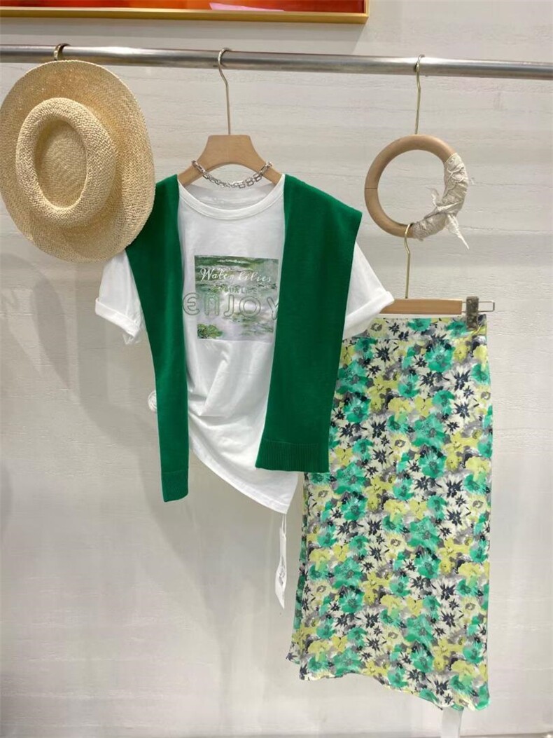 现货，夏款小衫，半裙，女装半身裙，卡利姿