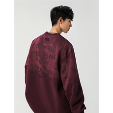 25新春圆领字母扎染宽松潮牌韩版卫衣W921/P78/118，男装卫衣，星座202-3