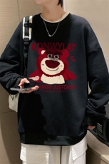 S6285-P28秋季圆领卫衣男大码韩版宽松长袖外套，男装卫衣，电商A040