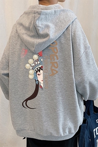 KS21161-P38 加绒-P43 连帽开衫卫衣男运动外套大码班服图片