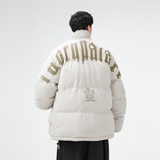 麂皮绒棉衣男潮流上衣港风加厚保暖宽松立领外套M0779-P100，男装棉衣，星座308B-2