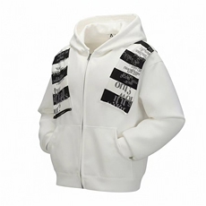 高品质春装新款美式高街潮牌解构设计休闲连帽卫衣男女慵懒风外套，女装短外套，电商A486-1