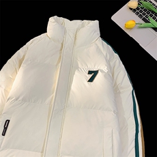 23冬季新款白鸭绒刺绣羽绒服保暖加厚面包服A316-1-Y110P168控218，男装羽绒服，星座906（原电商a316-1）