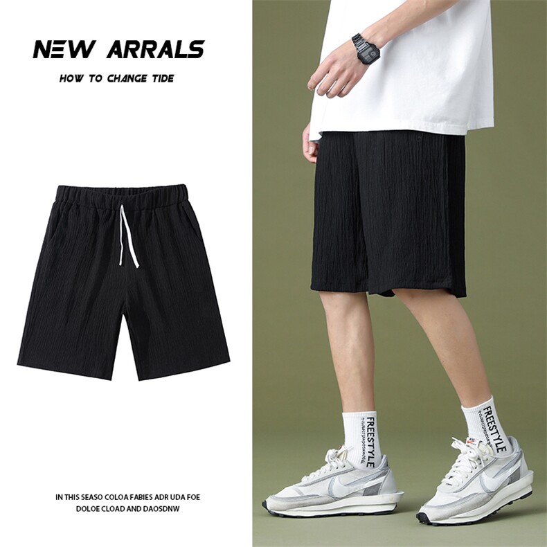 3夏季冰丝休闲短裤男潮流短裤五分裤A210-K8518-P25，男装牛仔裤，星座210-3