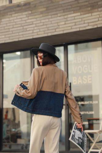 短款带标小西装，女装西装，C&B