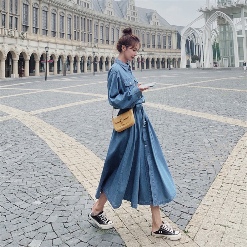 现货2021春秋季新款牛仔连衣裙225-2002-125（控178），女装连衣裙，浙宝225