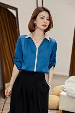缎面料气质小衫，高品质精做工，定制面料哦，其它，喜信人