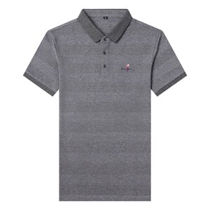 D88172钱塘2020-2夏季男士条纹休闲高端精品短袖翻领T恤P56图片