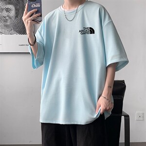 HT73232-P22 华夫格t恤男短袖男大码五分袖 大皂风图片