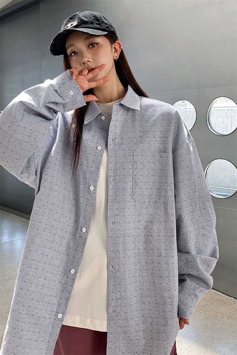 港风衬衫高级感设计耐磨条纹衬衫休闲百搭MD-H558-特批40控69,男装衬衫,星座717