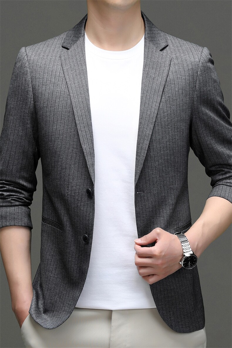 秋季新款西装男西服简约外套西服商务休闲小西装单西,男装西服,电商B360