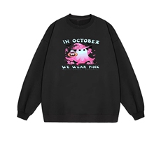 2025年秋季套头长袖通勤万圣节南瓜鬼，女装卫衣/绒衫，花可