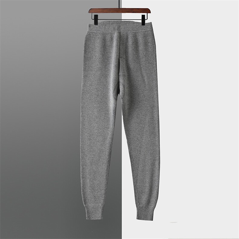 2025年秋季新款百搭男士细条加厚保暖棉裤，男装棉裤，片语羊绒