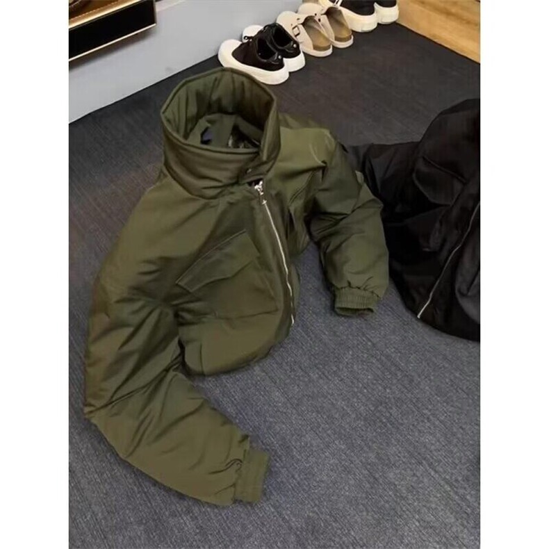 轻骑兵棉服痞帅挺阔高级感宽松加厚百搭短款防风保暖LF1100P95,男装夹克,电商D256-2(原A064-2)