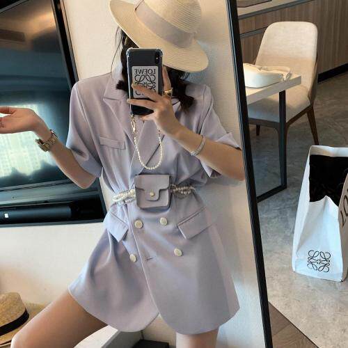 腰包短袖西装，女装西装，XTZ style