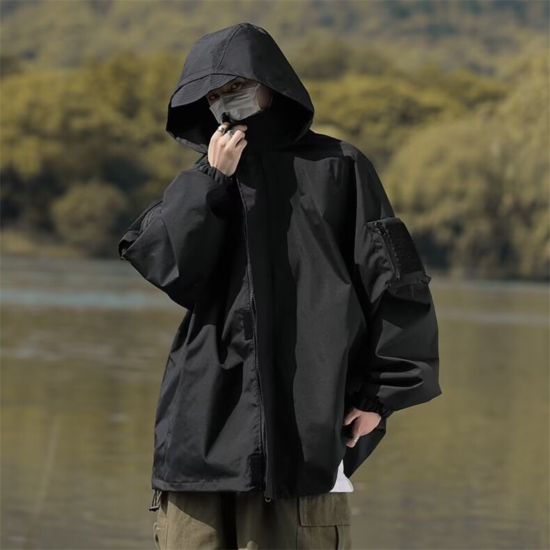 潮牌痞帅棒球服外套男春秋季新款冲锋衣休闲飞行员夹克JF53-P65,男装夹克,星座1008