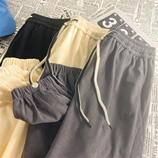 KP800P50港风休闲裤男宽松直筒拖地裤束脚裤卫裤，男装休闲裤，星座1204-3