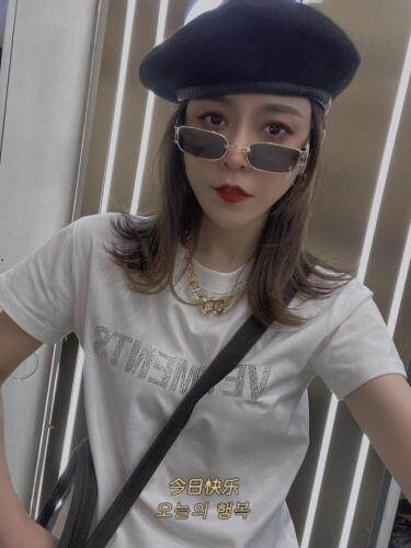 潮烫钻短袖，女装，DD+(4F)