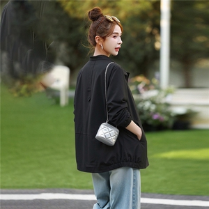 短外套女水洗棉外套图片
