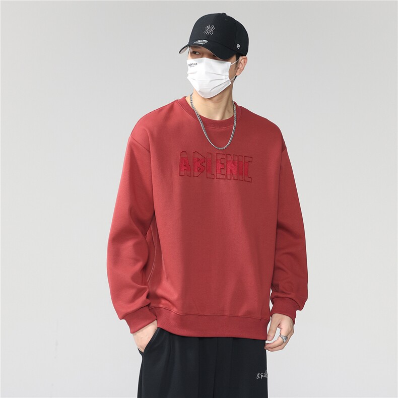 男士卫衣男春秋款圆领潮牌男装新款男款长袖上衣秋季春装2803-P42,男装卫衣,电商D215
