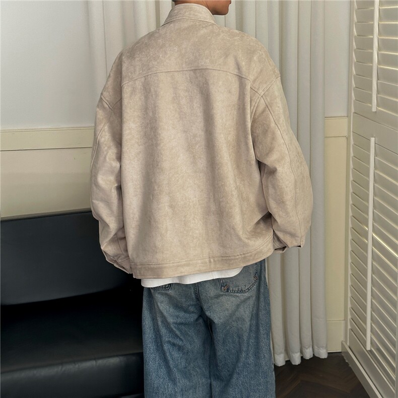 新款现货潮牌男士立领夹克外套男日系痞帅A351-AJ2640-P125控199,男装夹克,电商A351