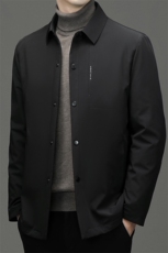 CXY201钱塘2020-2冬季厚款保暖商务休闲翻领中年男士羽绒服P195，男装羽绒服，钱塘207-2