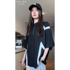 抖音品质！重磅夏季美式冰丝POLO衫男潮流宽松短袖XP2405-P45控68图片
