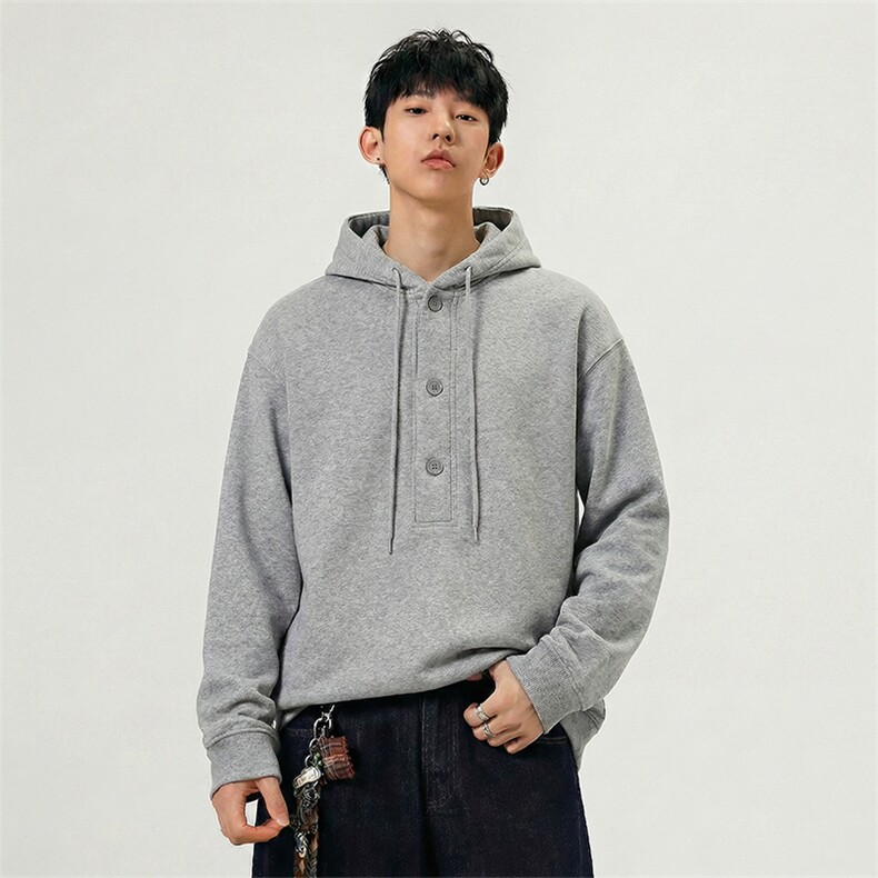 改华棉拼接走线连帽卫衣【现货】C403A-T90-特P55，男装卫衣，电商C403A