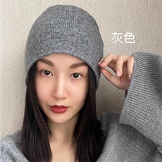时尚保暖仿帽女秋冬季新款简约百搭针织毛线帽韩版潮学生帽子，帽子，珍珑羊绒