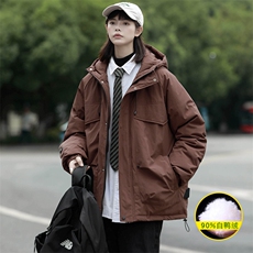 冬上新加绒羽绒服中性时尚冲锋衣外套男女8313-P220控价318，男装羽绒服，电商A441-1