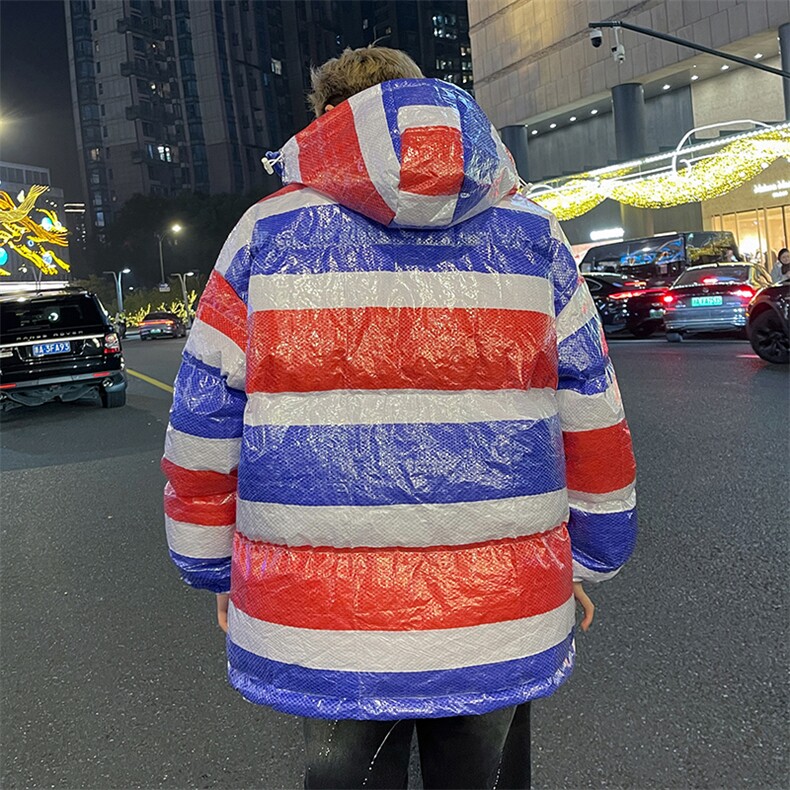 潮流三色雨布连帽保暖棉衣防风防水面包服Y126特P88无差价限价128,男装棉衣,星座906（原电商a316-1）