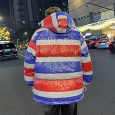 潮流三色雨布连帽保暖棉衣防风防水面包服Y126特P88无差价限价128，男装棉衣，星座906（原电商a316-1）