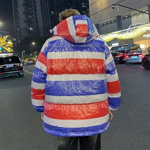 潮流三色雨布连帽保暖棉衣防风防水面包服Y126特P88无差价限价128图片