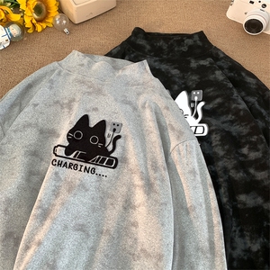 260克重磅扎染德绒半高领打底衫【有货】C403A-DR25381ZR-P25图片