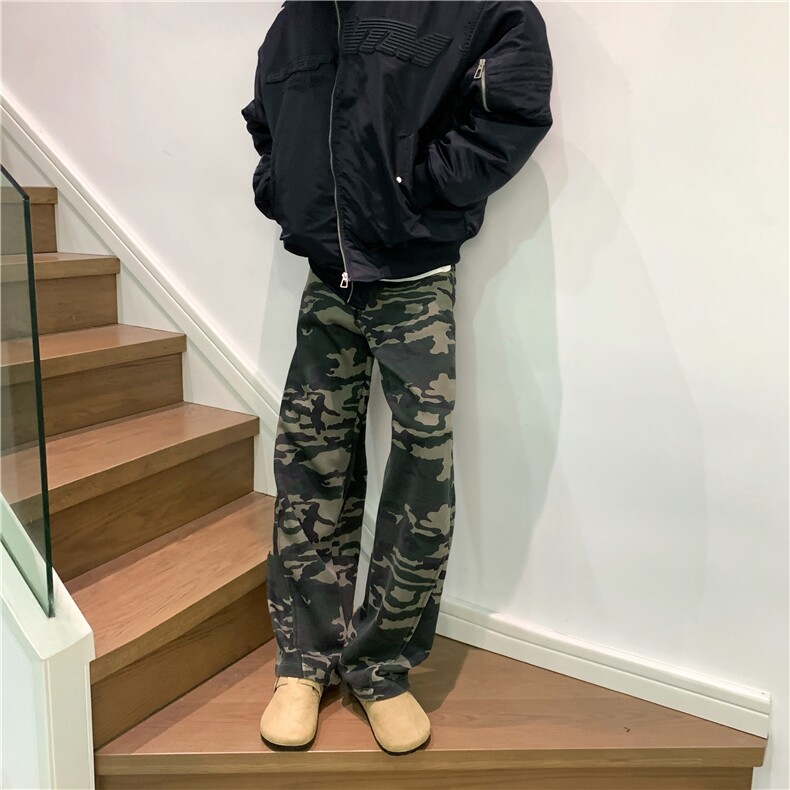 现货1万！KZ116-S-3XL-P40-美式弯刀水洗重磅350克迷彩裤卫裤，男装休闲裤，星座1811B